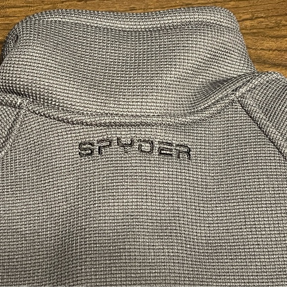 Spyder Men's Stellar Jacket Sherpa Lined Bonded Fleece Sz Small NWT Polar Gray - Picture 8 of 11